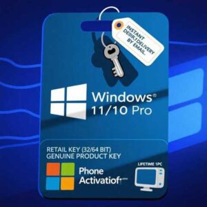 Windows 10 / 11 Home OEM Digital License Key Upgrade your PC with a genuine Windows 10 / 11 Home OEM digital license key. This product offers instant activation, secure delivery, and full compatibility with modern systems. Whether you're installing a fresh operating system or upgrading your current version, this license ensures a smooth and reliable experience. 🚀 Key Features Instant digital delivery (email) 100% activation guarantee Supports both Windows 10 & Windows 11 Home Lifetime validity (OEM license – tied to one PC) Fast and easy activation process ⚡ Why Choose This License? No delays – receive your key immediately Cost-effective alternative to retail pricing Works on fresh installations and upgrades Safe and secure purchase 💻 System Compatibility Compatible with all PCs supporting Windows 10 / 11 Ideal for home users, students, and office use 🔐 Activation Guide Go to Settings Click “Update & Security” Select “Activation” Enter your product key 📦 Delivery Method Delivered instantly via email after purchase No physical shipping required ❗ Important Note This is an OEM license and is linked to one device only Not transferable once activated Licensed delivery pk